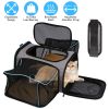 Expandable Pet Carrier Airline Approved Cat Dog Carrier Cat Collapsible Soft CarrierÂ Bag with Removable Fleece Pad Pockets Breathable Mesh Adjustable